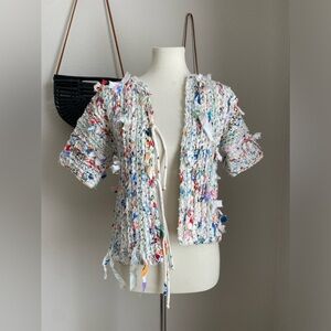 Vintage 1990s Estelle Gracer Handwoven Jacket